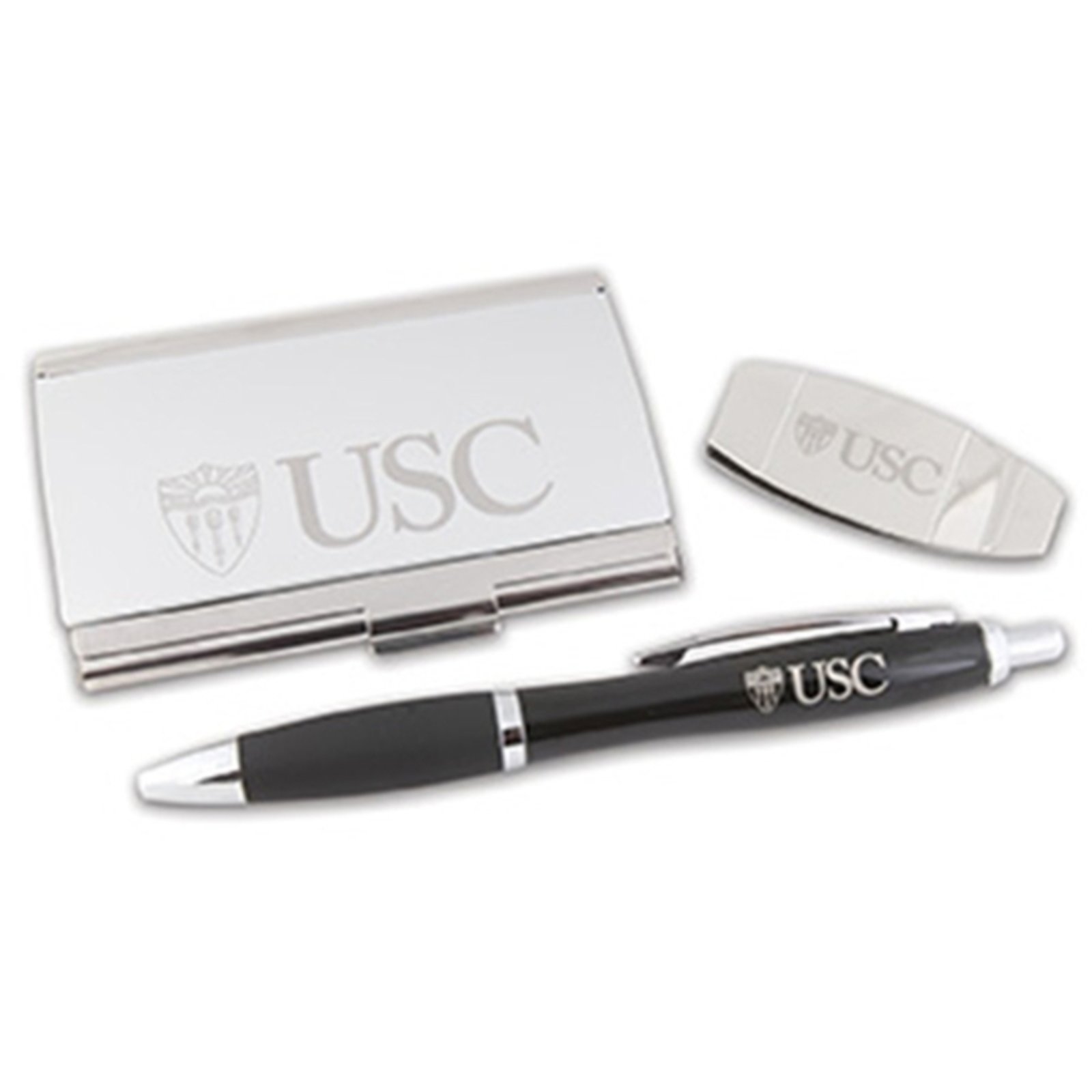 USC Trojans Piedmont Pen Business Card Case and Money Clip 1